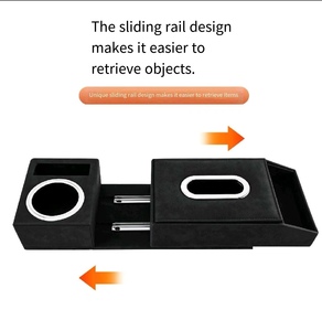 Auto-Leder Multifunktionaler Rücksitz-Organizer Faltbare Tragbare Aufbewahrungsbox für Fahrzeug-Innenausstattung - Product Image 5