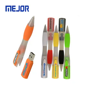 Magnetic rubber Pendrive 2G in 1 gift ball-pen flash disk 4G penna usb memory 16G plastic Pen drive