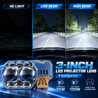 Nouvelle série de projecteurs LED Bi-LED de 3 pouces pour phares de voiture, faisceau haut et bas, pour la modification automobile SFIDA