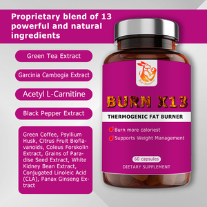 Cápsulas Rurn X13 de Alta Calidad con 13 Ingredientes Naturales, Favorecen el Control del Peso, Extracto de Té Verde, Suplemento para la Pérdida de Peso - Product Image 3