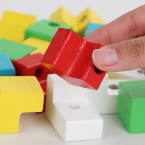 Lernspielzeug für Montessori-Kindergarten Russische Blöcke Spielzeug mit Karten 3D Russland Puzzle Block - Product Image 6