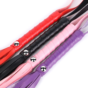 Petite fouet en cuir pour entraînement SM, couleurs noir, rouge, rose, violet, jouet unisexe pour jeux de rôle - Product Image 2