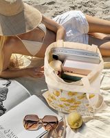 Sac fourre-tout en toile de coton naturel écologique de haute qualité avec logo personnalisé Daisy pour femmes