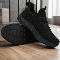 Chaussures de course légères pour femmes, avec empeigne en tricot, semelle intermédiaire en TPU, semelle extérieure en PVC, à enfiler, pour le tennis, la marche, la gym, l'entraînement, le travail et les voyages