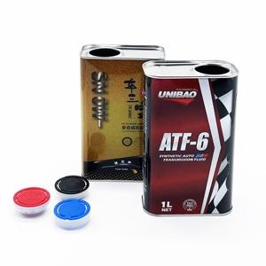 Latas de Metal Rectangulares de 1L para Aceite de Motor, con Tapa de Plástico Sellada, Diseño Nuevo - Product Image 1