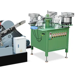 Screw spring plain washer assembly machine for bolts