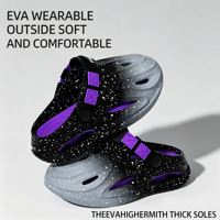 Sabots de sport en EVA pour hommes, été/hiver, à bout fermé, légers, antidérapants, en peluche, sandales de plage imperméables, respirantes, confortables et rapides à enfiler