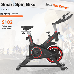 <span class=keywords><strong>Bicicleta</strong></span> Estática Zwif App para Ejercicios Cardiovasculares, <span class=keywords><strong>Bicicleta</strong></span> de Spinning Magnética para Ciclismo en Interiores, <span class=keywords><strong>Bicicleta</strong></span> de Ejercicio para el Hogar con Monitor LED - Product Image 6