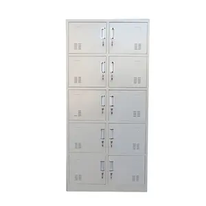 Werksverkauf Metall-Schränke Stahlschrank Schließfach Schrank mit 10 Türen für Umkleideraum Möbel
