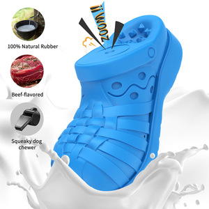 Jouet à mâcher neutre pour <span class=keywords><strong>chien</strong></span>, bleu, interactif, sonore, pour le nettoyage des dents, pantoufles pour animaux de compagnie - Product Image 3