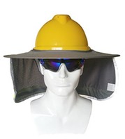Bas prix travail en plein air pliable été casque de protection pare-soleil casque capuche haute visibilité casque cou bouclier casque ombre