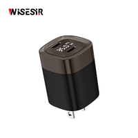 Chargeur rapide intelligent WISESIR 35W GaN PD 3.0 PPS QC3.0 2 ports Type-C avec protection OTP/OVP