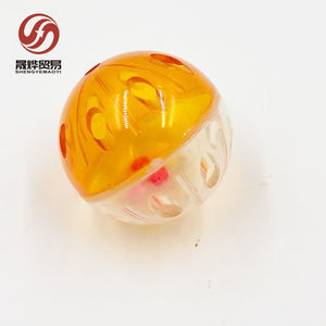 Produsen kucing interaktif mengejar lipatan mainan kucing warna-warni bola mainan dengan lonceng di dalam plastik berongga Jingle kucing bola mainan - Product Image 3