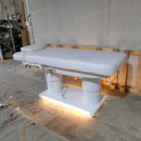 Lit de Beauté Électrique Facial de Luxe 4 Moteurs, Table de Massage Dédiée au Salon de Beauté et au Cils, Avec Lampe