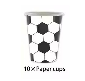 Gobelets en papier noirs-10 pièces