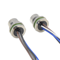 Konektor Tahan Air 5 Pin Kode a PG9 Kabel Las M12 Panel Depan Terpasang Soket Industri Betina 100mm Konektor M12
