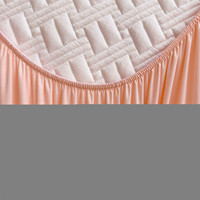 Nouvel ensemble de draps-housses 3 pièces en soie rafraîchissante et spandex antibactérien 10A, couleur unie, pour matelas effet glace 2026