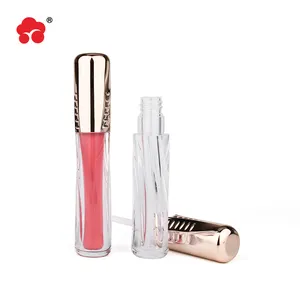 Self designed and developed twisted anti slip lip color tube cosmetic bottle packaging materials