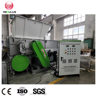 Recyclage HDPE Tuyaux PP PE Panier PET Morceaux PVC Barils Palettes En Bois Broyeur Plastique Broyeur 2 en 1 Machine