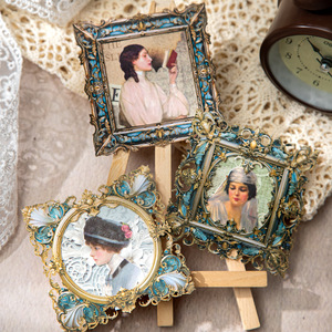 10 hojas/paquete serie de heráldica medieval estilo Vintage pegatinas de tarjetas duras bordeadas para collages en capas - Product Image 3
