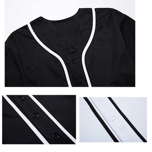 Kaus Baseball Custom grosir kualitas tinggi, kaus seragam pria, kaus olahraga, Jersey bisbol, bordir kustom - Product Image 5