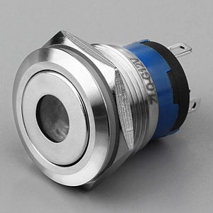 <strong>customized</strong> 19MM Latching on/off 1NO metal push button <strong>switch</strong> stainless steel dot illuminated <strong>pushbutton</strong> waterproof IP67 CE ROHS - Product Image 1