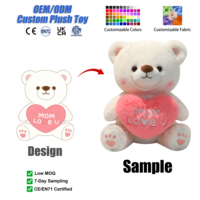 Jouet en peluche mignon, vêtements et accessoires pour ours en peluche, animal en peluche personnalisé, cadeau pour la fête des mères, décoration de chambre, vente en gros, OEM personnalisé