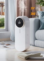 Diffuseur d'huile essentielle d'arôme de nébulisation sans eau fixé au mur de 45ml Batterie 1200mah Diffuseur intelligent portatif de machine d'air de parfum