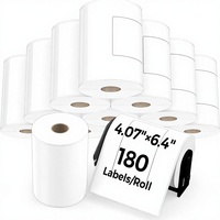 Étiquettes d'expédition DK-11247 pour imprimantes Brother QL (4,07x6,4 po) 180 étiquettes/rouleau