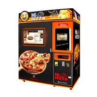 Distributeur automatique de pizzas commercial entièrement automatique 24h/24, kiosque de restauration rapide en libre-service avec écran tactile pour centre commercial