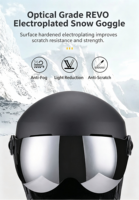 Casque de ski pour adultes CE EN 1077, casque de snowboard, anti-buée, lentille amovible, 7 aérations, pour adultes, ski et snowboard d'hiver