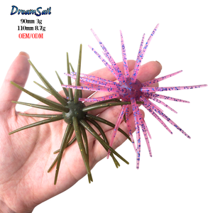 เหยื่อปลอมแบบนิ่ม OEM แบบกำหนดเอง Hula Grub ขนาด 9 ซม. 11 ซม. <span class=keywords><strong>กระ</strong></span>โปรงซิลิโคน หนวด<span class=keywords><strong>ปลา</strong></span>หมึก จิ๊กเทรลเลอร์ เหยื่อปลอมรูปเม่นทะเล อุปกรณ์ตกปลา - Product Image 1