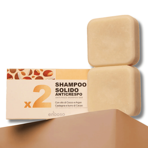 Enooso Solid Shampoo Bar X2 Anti-Frizz para cabello rizado con aceite de coco - Product Image 1