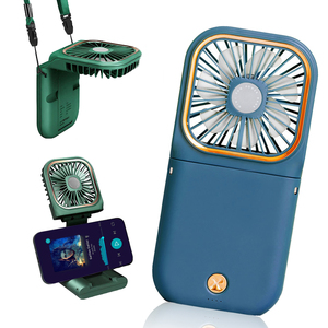 Mini Ventilador Plegable para Colgar en el Cuello, USB, Ajustable, Recargable, Enfriador de Aire, Soporte para Teléfono, 3 Velocidades, Ventilador de Verano - Product Image 2