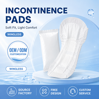 Vente en gros de coussinets absorbants pour hommes adultes, compostables, anti-déplacement, à pH équilibré, surface lisse, pour l'incontinence masculine