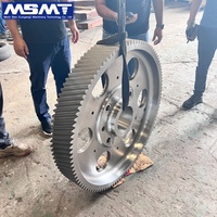 Engrenage réducteur sur mesure 42CrMo, robuste, grand module, fabricant OEM, grande roue d'engrenage hélicoïdale forgée