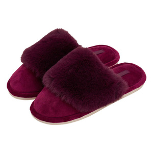 Pantuflas de Casa Ultra Suaves <span class=keywords><strong>para</strong></span> Mujer con Cuello de Piel de Conejo, Espuma Viscoelástica, Cómodas y Lujosas - Product Image 5