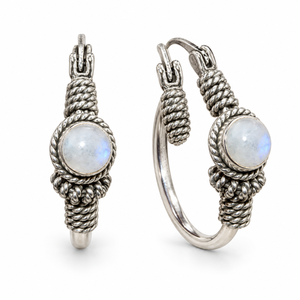 Boucles d'oreilles créoles perlées pour femmes, design minimaliste, bijoux de mode uniques pour le quotidien - Product Image 1