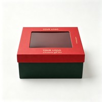 Boîtes cadeaux en carton personnalisées de haute qualité, emballage pour chocolats avec fenêtre, boîtes pour bonbons et biscuits