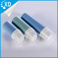 Flacons pompe sans air en plastique PET de 15-50 ml, mini, jetables, pour sérum, soins de la peau, emballage cosmétique, format d'essai