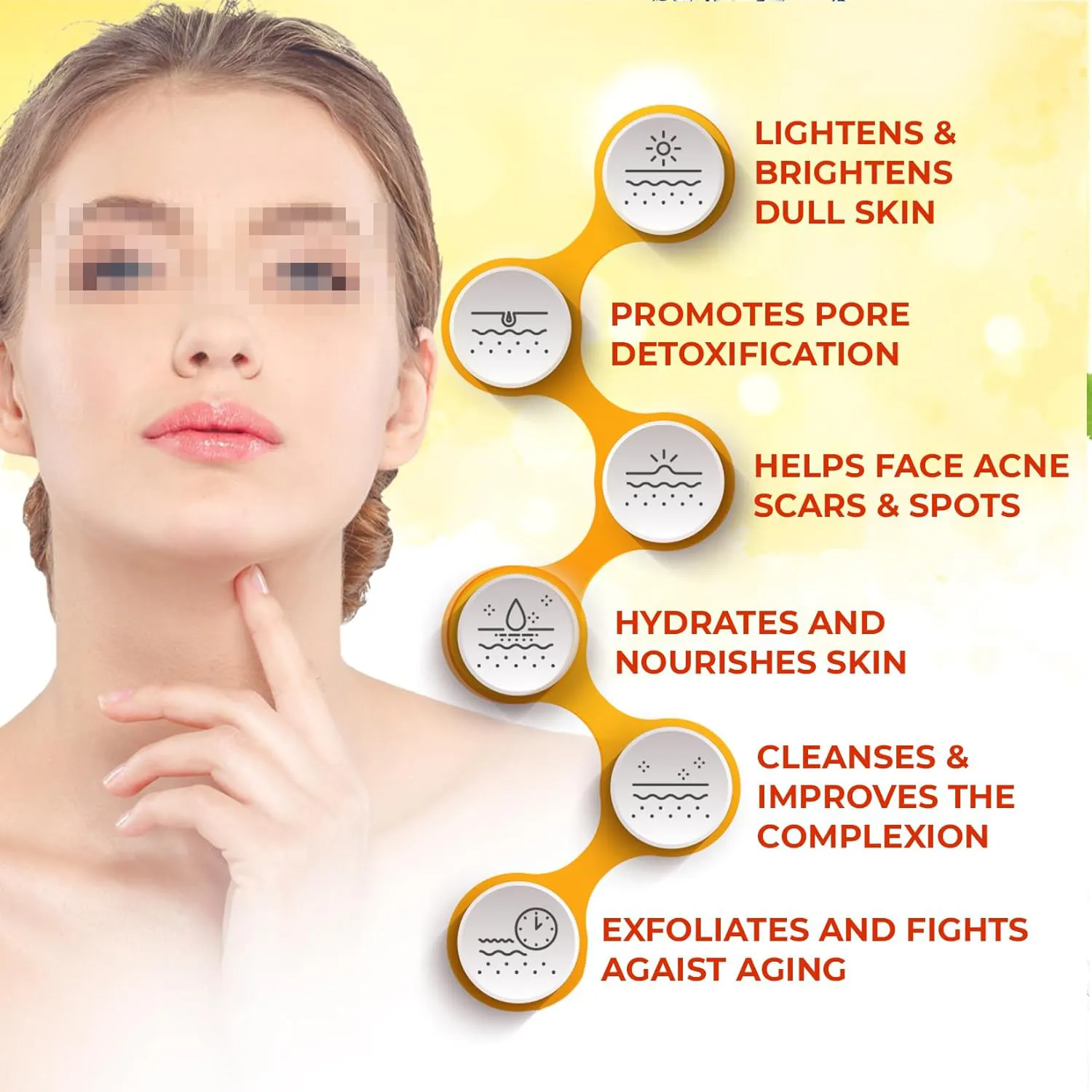 Private label Brightening Vitamin C Turmeric Cream the skin remove Acne and Marks whitening night face cream