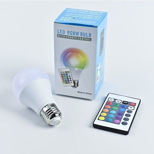หลอดไฟ LED อัจฉริยะ ฐาน E27 เปลี่ยนสี RGB ได้ ควบคุมด้วยรีโมท ปรับความสว่างได้ แสงสีขาวกลาง 4100K อายุการใช้งาน 25000 ชั่วโมง ใช้พลังงานแสงอาทิตย์ - Product Image 1