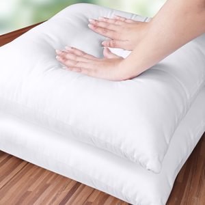 Utopia Bedding Cojines decorativos para interiores personalizados Patrón sólido Almohada para el cuello con funda lavable y logotipo personalizado - Product Image 4