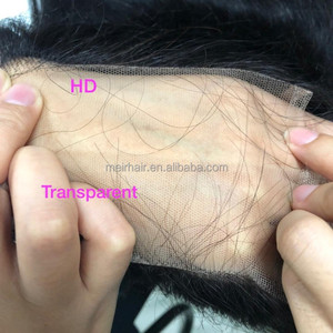 Bán buôn 10A hải lý nhỏ 5x5 6x6 7x7 Pre plucke Swiss ren Trinh Nữ tóc trong suốt tai để Tai 13x4 HD ren phía trước đóng cửa - Product Image 5