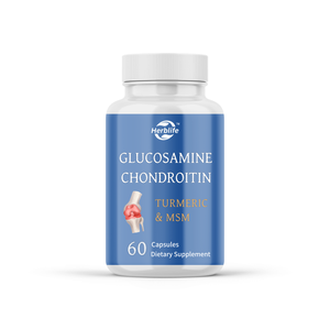 Vente en gros de suppléments GLUCOSAMINE CHONDROÏTINE Supplément osseux au curcuma Glucosamine Chondroïtine Capsules pour le soutien articulaire - Product Image 1