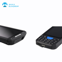 Colector de Datos Móvil Blovedream PDA Industrial Robusto Android con Lector NFC y Escáner de Código de Barras Láser 1D 2D