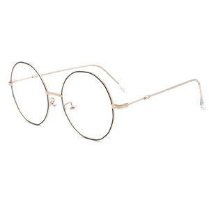 Maidis Round <b>Metal</b> <b>Frame</b> Anti Blue Light Glasses For Women Plano Lenses Medium Size - Product Image 3