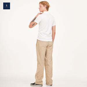 <b>Men's</b> Solid Print White Short Sleeve Casual French Terry Waffle Top <b>Cool</b> Dry <b>for</b> Neck Business Design Fashionable Sustainable - Product Image 5