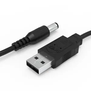 USB de carga de 5V a 12V Cable de aumento USB a DC cable convertidor USB Boost cable de conversión