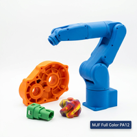 Servicio de Prototipado Rápido, Servicio de Impresión 3D MJF, Piezas Funcionales de PA12 a Todo Color